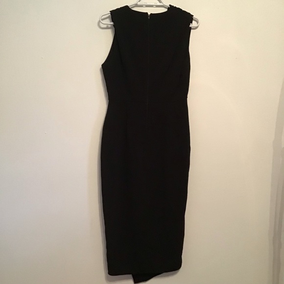 NWT ASOS Black Faux Wrap Dress - Picture 2 of 7